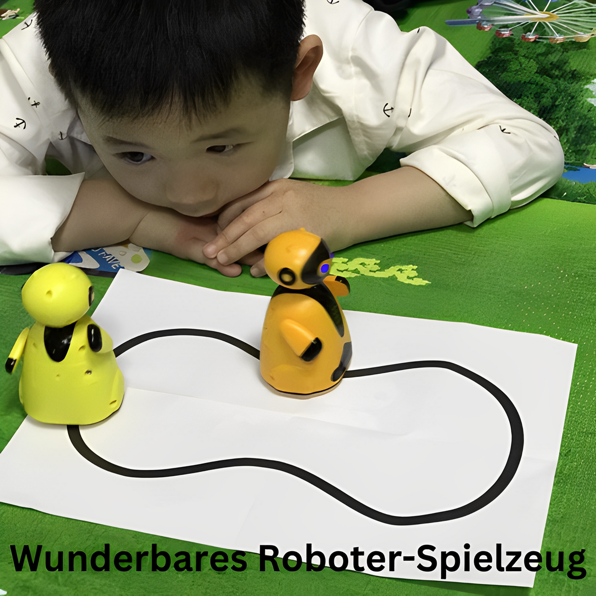 Robot Toy Line-Following Marker-Tracked Mini