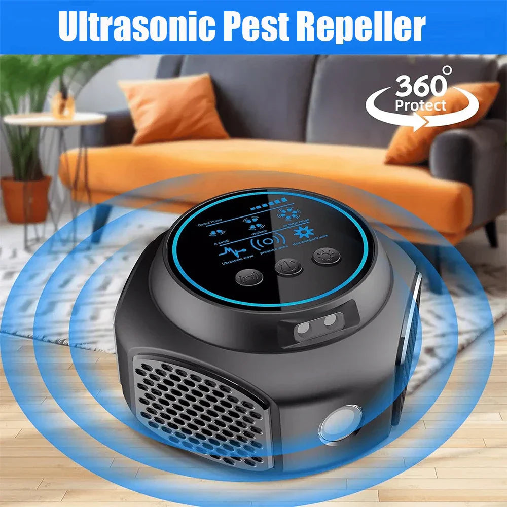 Rodent Repeller Ultrasonic Multi-Mode 360-Degree Coverage