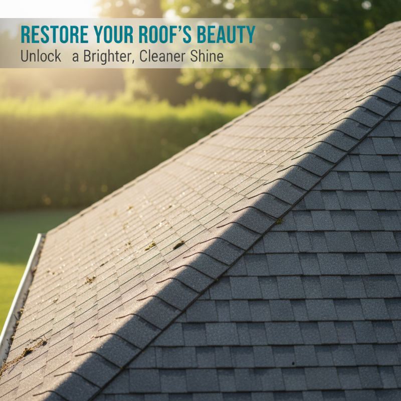 Roof Cleaner Spray Moss & Algae Remover Long-Lasting Protection