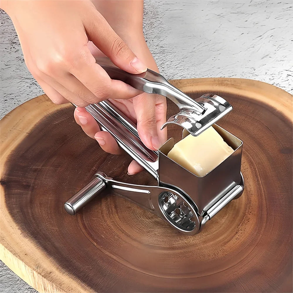 Rotary Cheese Grater Stainless Steel Hand Crank