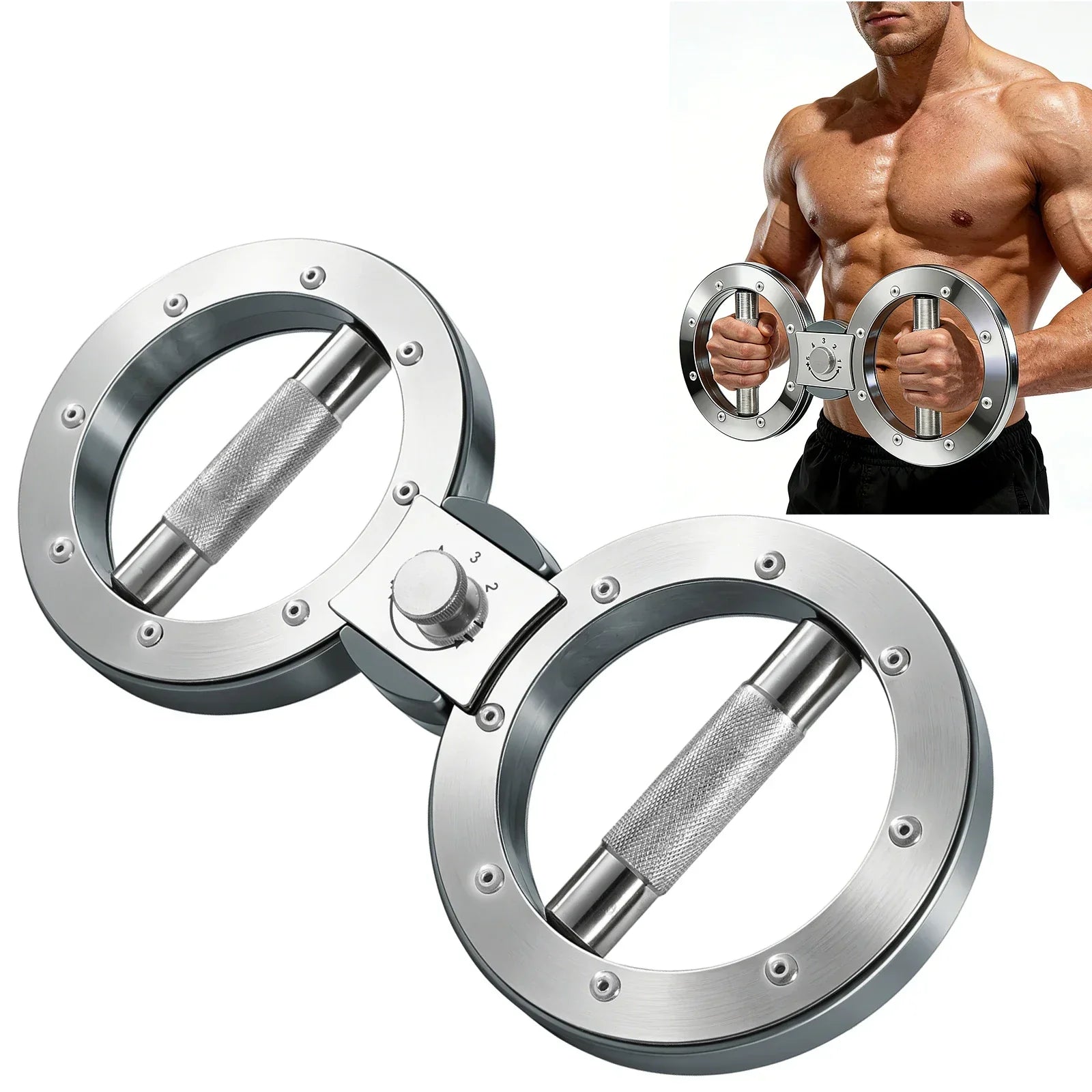 Rotary Strength Trainer Adjustable Resistance Stainless Steel