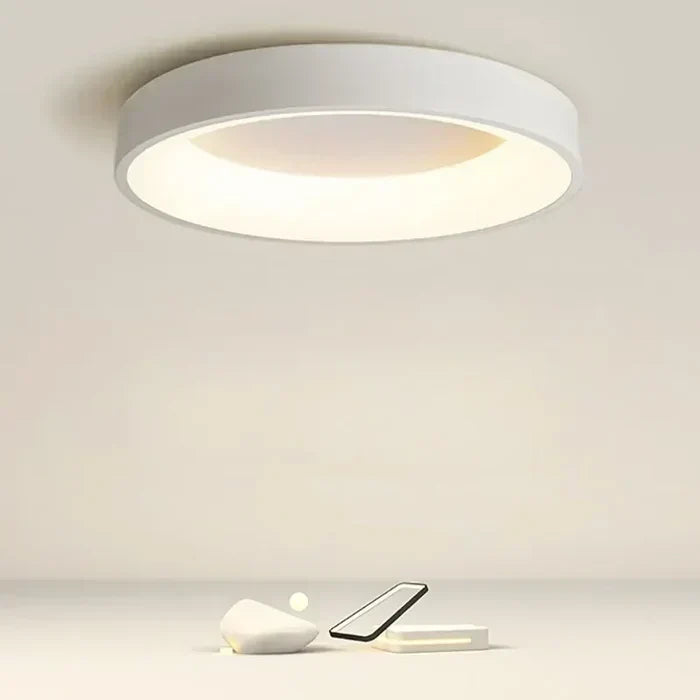 Round Ceiling Light Integrated LED Warm White Scandinavian Design