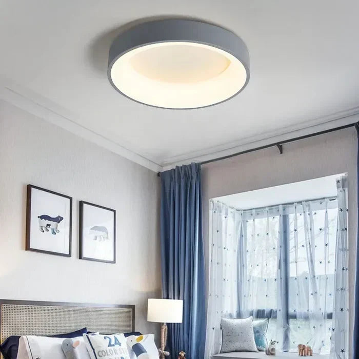 Round Ceiling Light Integrated LED Warm White Scandinavian Design