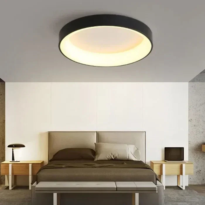 Round Ceiling Light Integrated LED Warm White Scandinavian Design