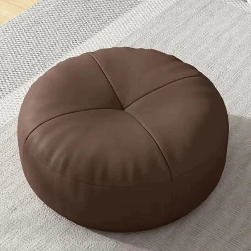 Round Floor Cushion High-Density Foam Durable Fabric Cover