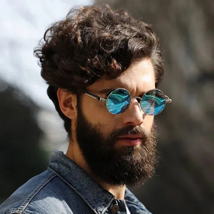 Round Sunglasses HD Polarized & UV400 Metal Frame