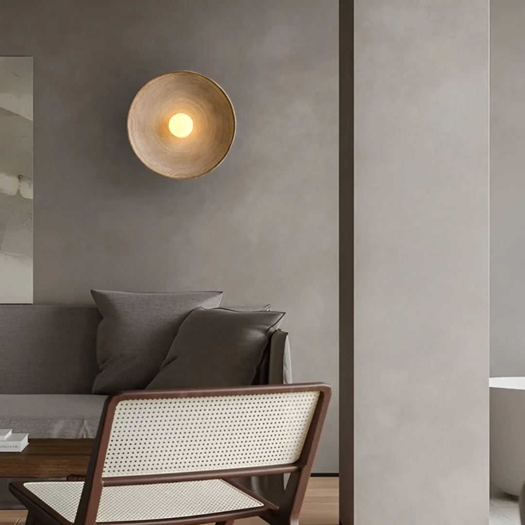 Round Wall Lamp Wabi-Sabi Three-Color