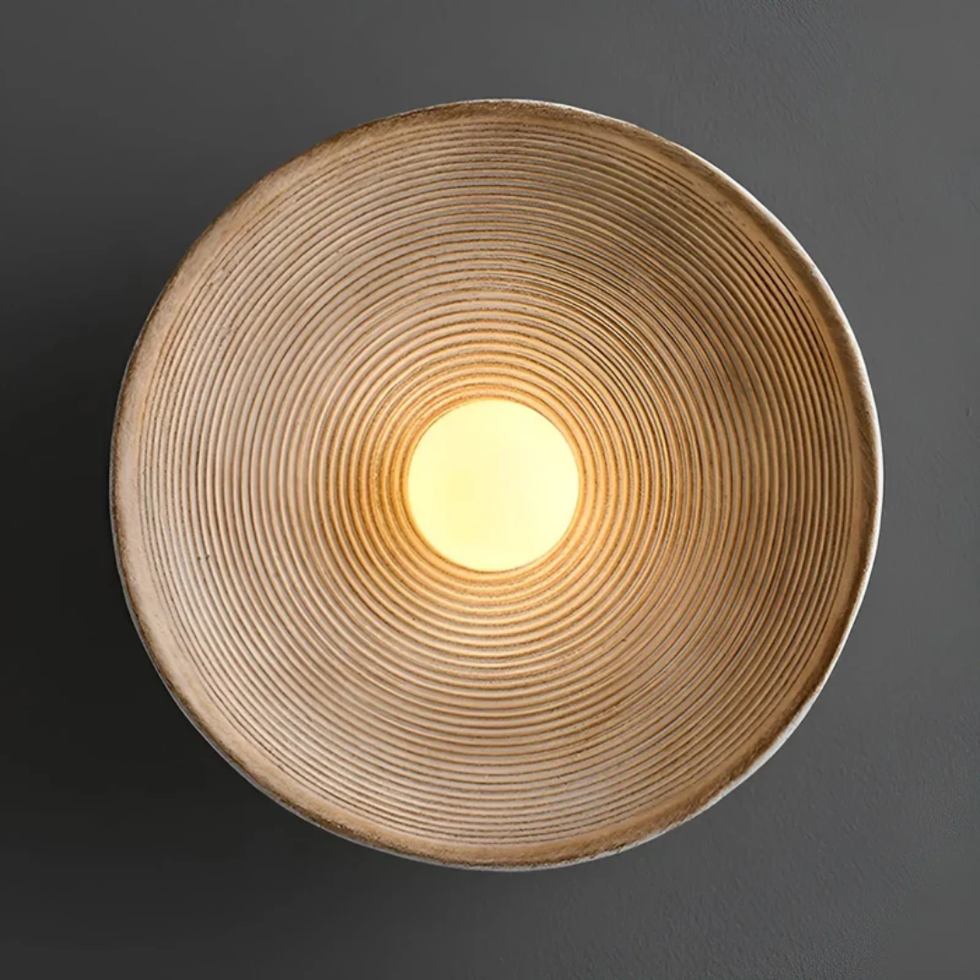 Round Wall Lamp Wabi-Sabi Three-Color