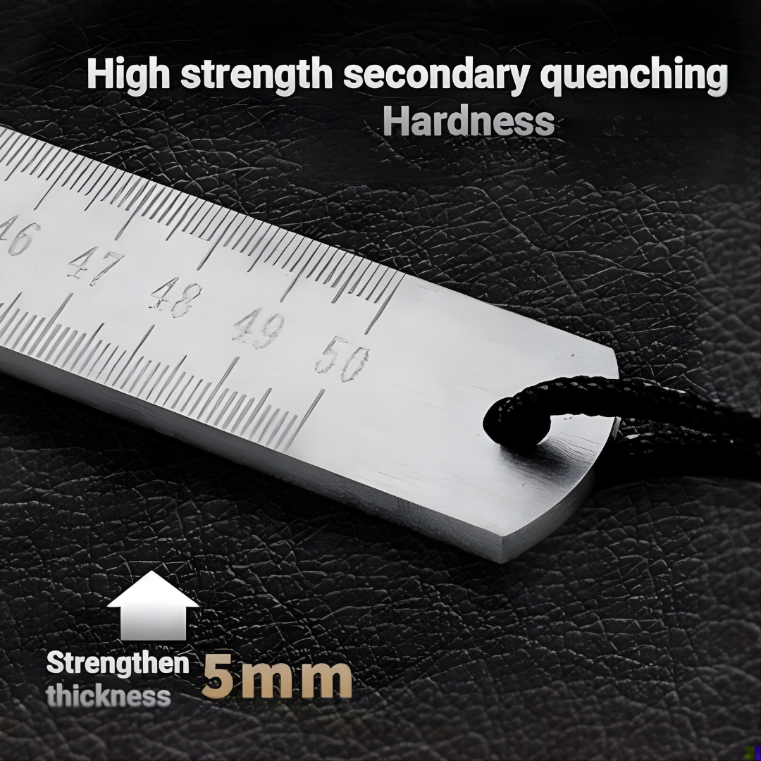 Ruler Stainless Steel Laser-Engraved Metric & Imperial 50 cm