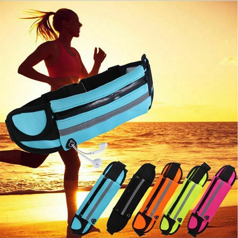 Running Belt Water-Repellent Lycra Sealed Zipper & Non-Slip Fit
