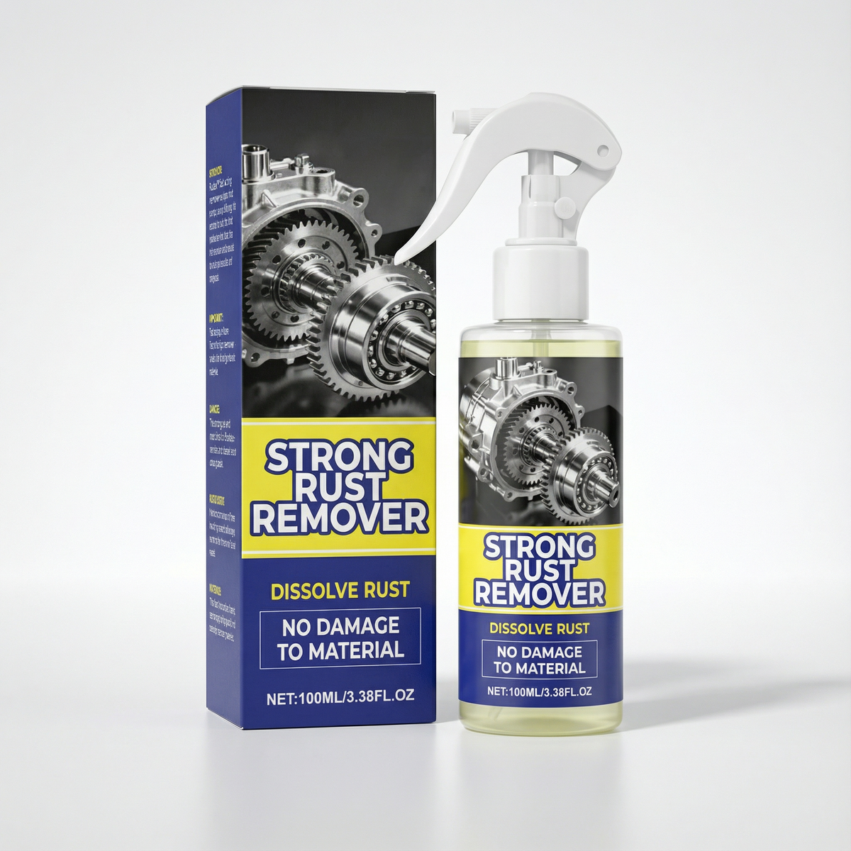 Rust Remover Spray Fast-Acting Iron Steel Compatible 100 ml