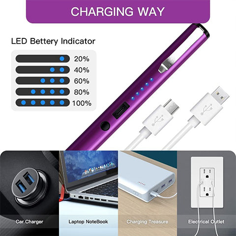 Safety Pen High-Voltage Shock USB-Rechargeable LED Light