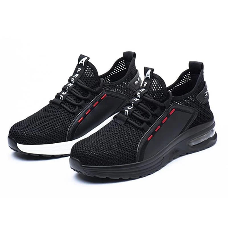 Safety Shoes Steel Toe Breathable Mesh Slip-Resistant