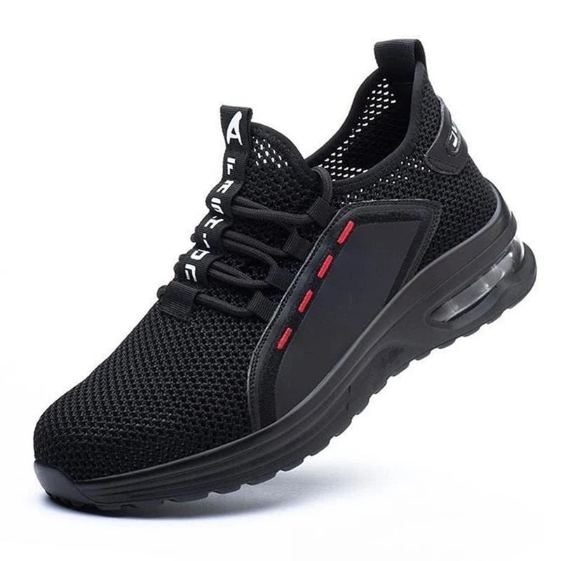 Safety Shoes Steel Toe Breathable Mesh Slip-Resistant