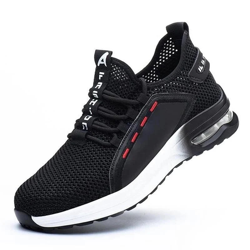 Safety Shoes Steel Toe Breathable Mesh Slip-Resistant