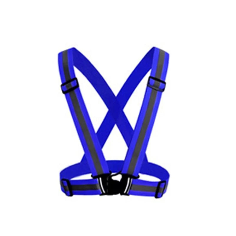Safety Vest Reflective Stripes Snap Closure & Adjustable Straps
