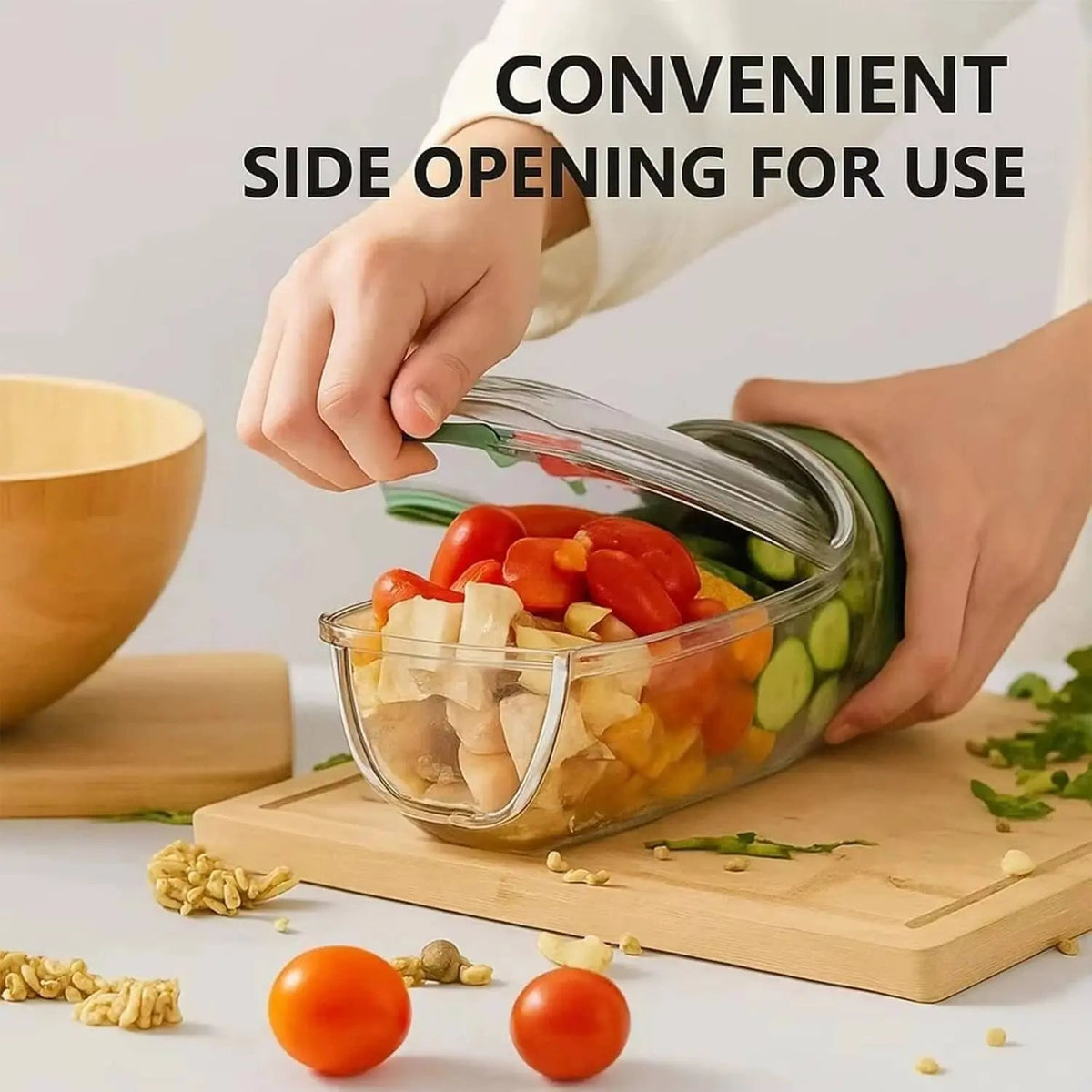 Salad Container Leak-Proof Screw Lid BPA-Free