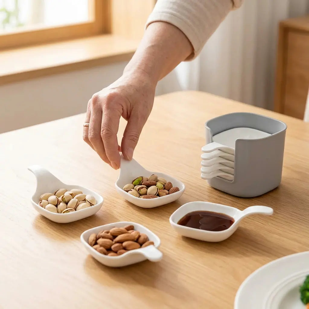 Sauce Boat Set Stackable Dishwasher Safe 6 Piece