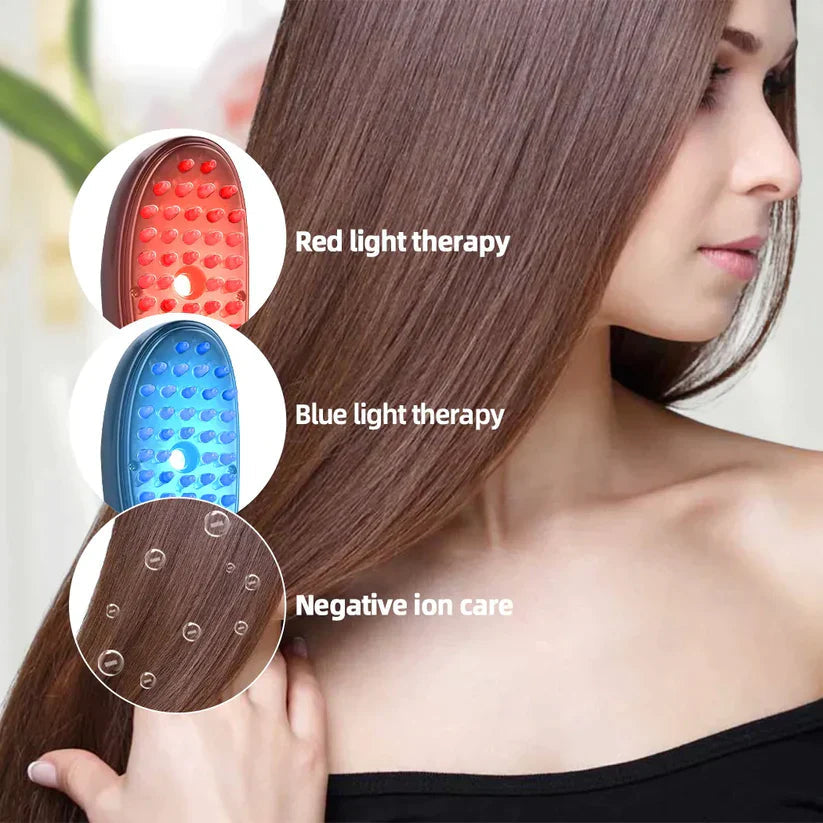 Scalp Massager Dual Red & Blue Light 3 Modes