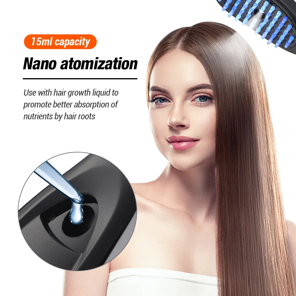 Scalp Massager Dual Red & Blue Light 3 Modes