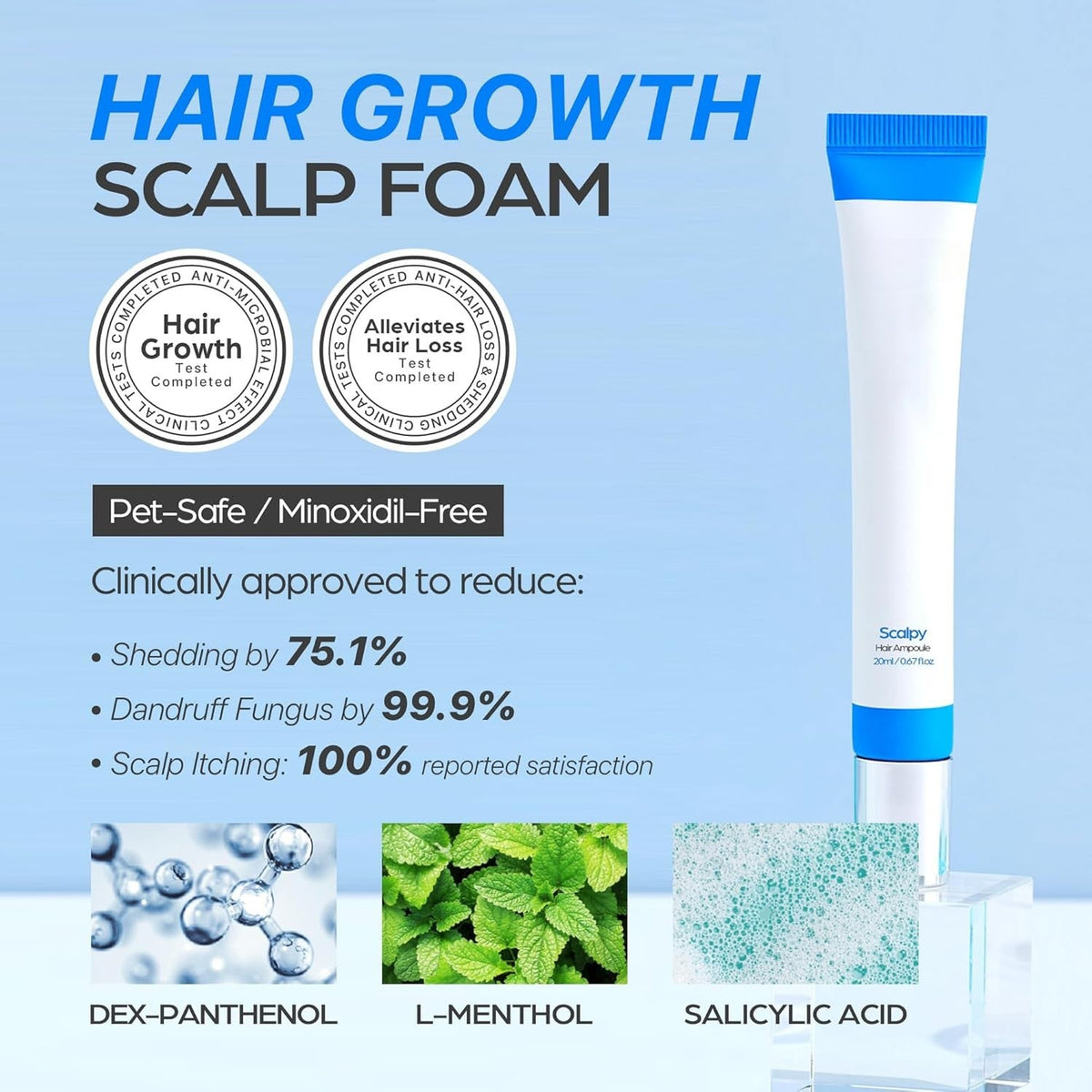 Scalp Serum Roller Applicator Oil Control & Root Strengthening
