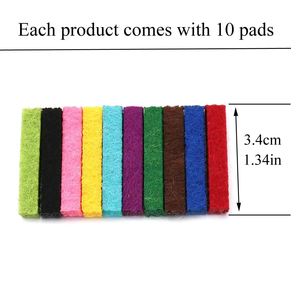 Scent Pendant Necklace Hypoallergenic Stainless Steel Interchangeable Washable Pads