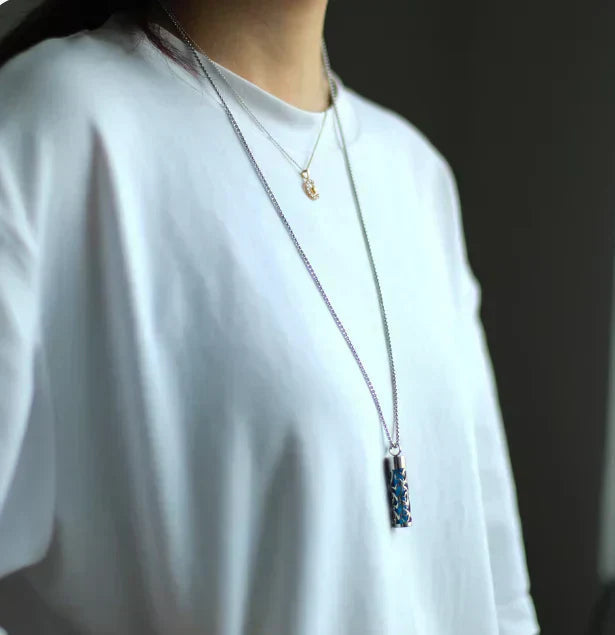 Scent Pendant Necklace Hypoallergenic Stainless Steel Interchangeable Washable Pads