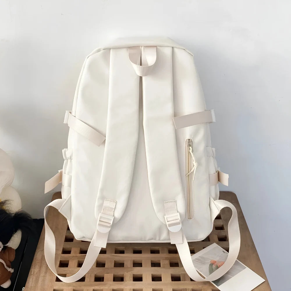 School Backpack Transparent Front Display Pockets