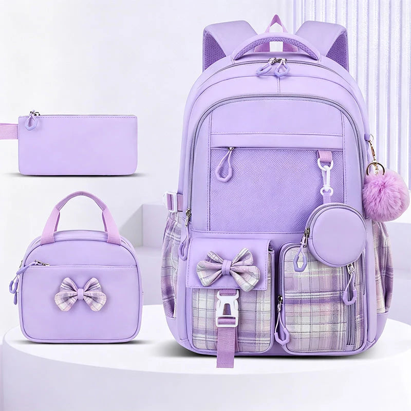 School Backpack Water Resistant Lightweight Anti Theft Pocket