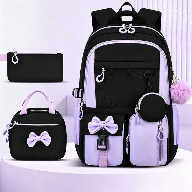 School Backpack Water Resistant Lightweight Anti Theft Pocket