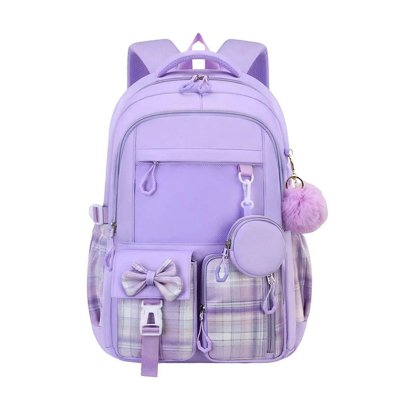 School Backpack Water Resistant Lightweight Anti Theft Pocket