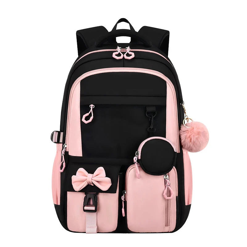 School Backpack Water Resistant Lightweight Anti Theft Pocket