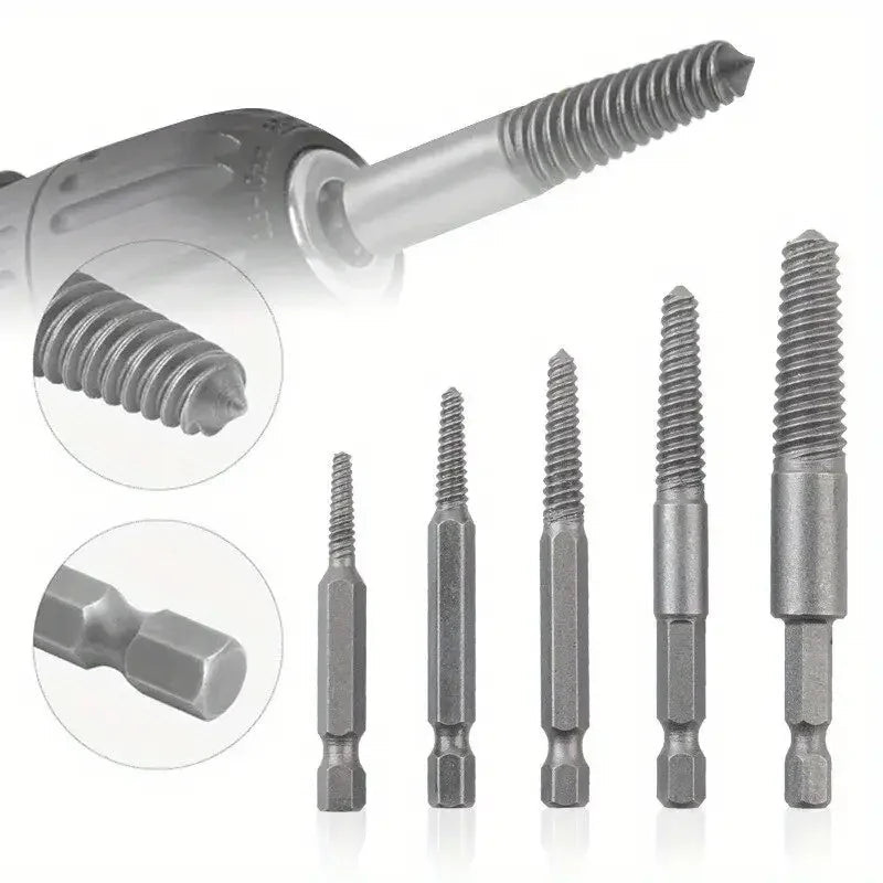 Screw Extractor Set Hardened Steel 10-Piece