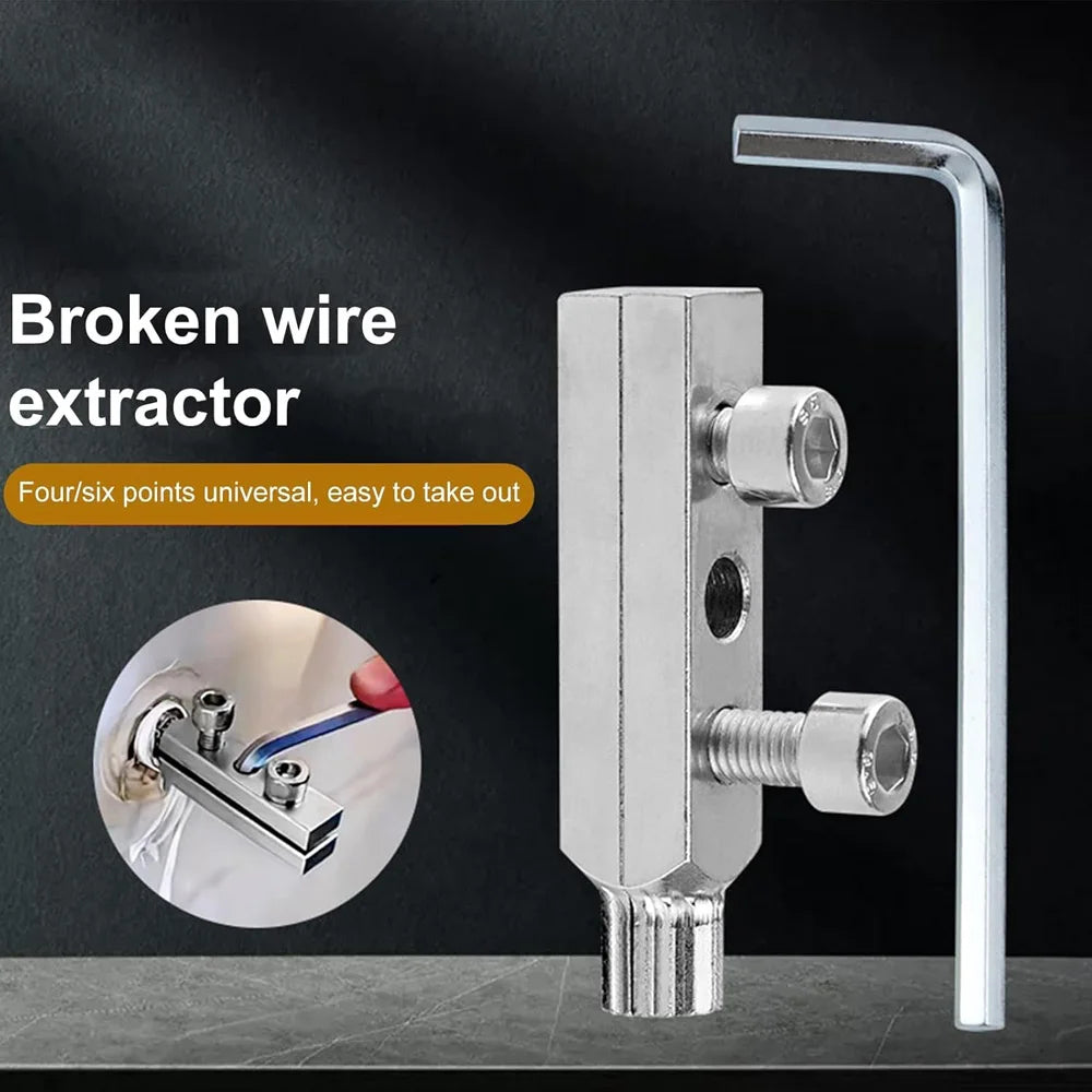 Screw Extractor Set Hardened Steel Square & Hex Secure Grip