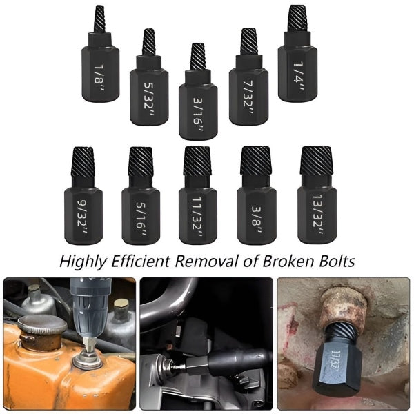Screw Extractor Set Reverse Thread 20 Piece