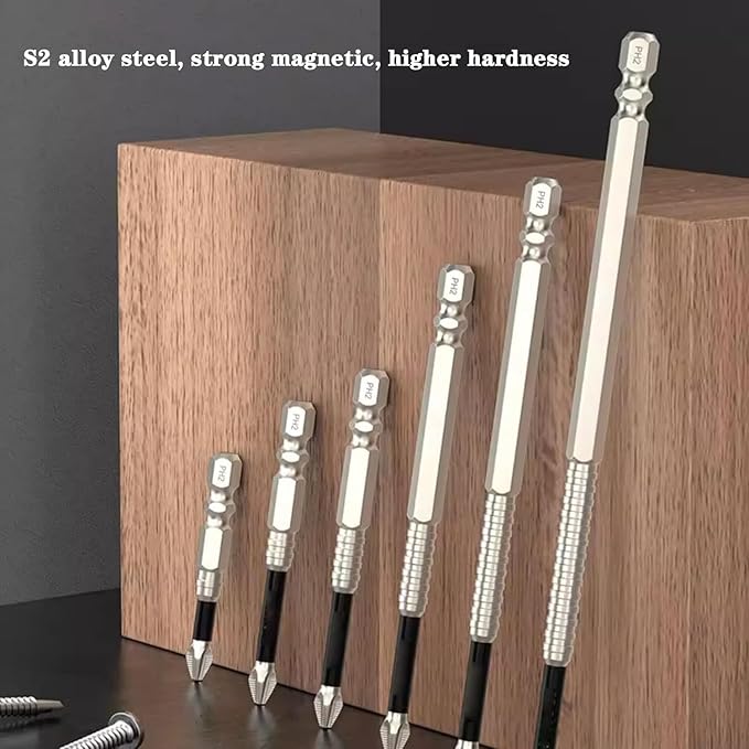 Screwdriver Bit Set Magnetic Carbon Steel Set of 6