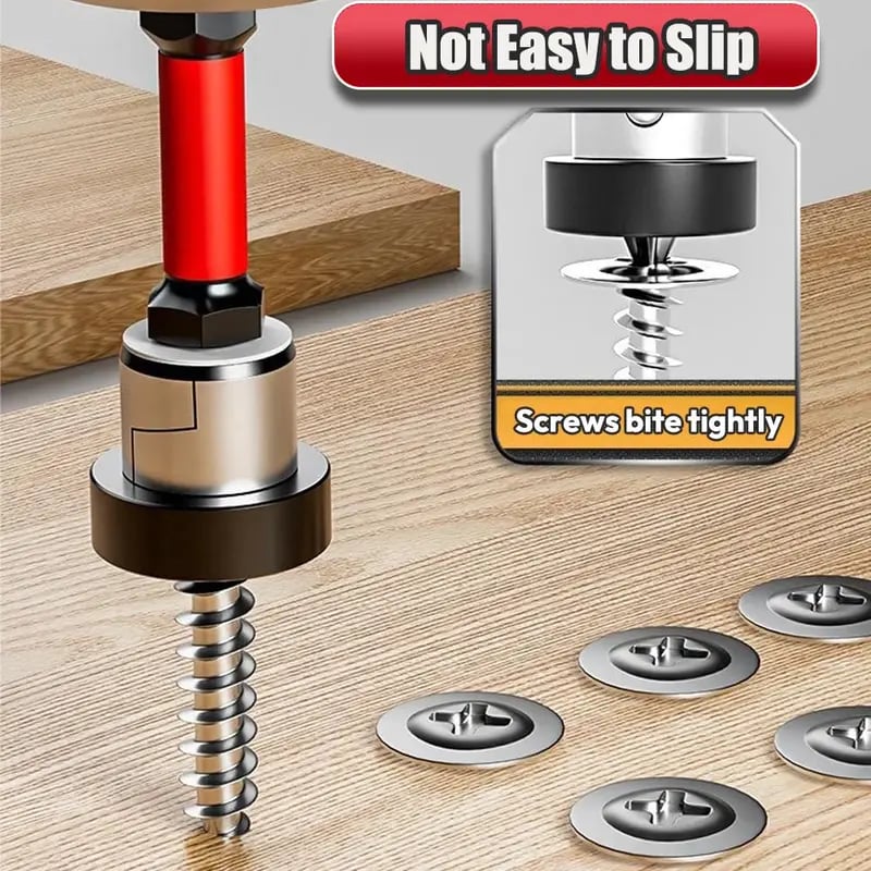 Screwdriver Bit Set Magnetic Collar & Adjustable Depth Stop