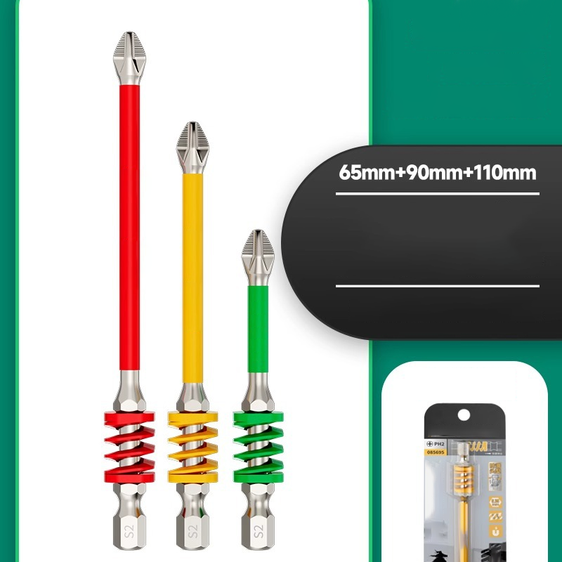 Screwdriver Bit Set Non-Slip Phillips Tip Magnetic Hold
