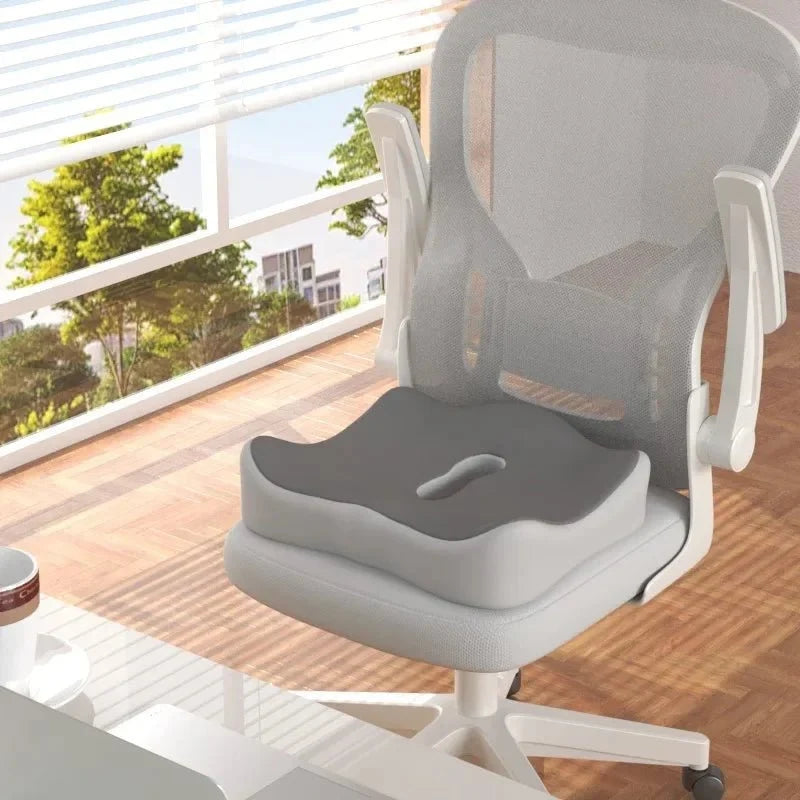 Seat Cushion Ergonomic Memory Foam Non-Slip & Removable Cover