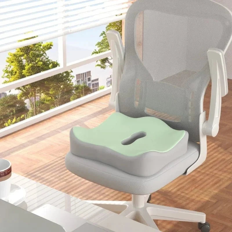 Seat Cushion Ergonomic Memory Foam Non-Slip & Removable Cover