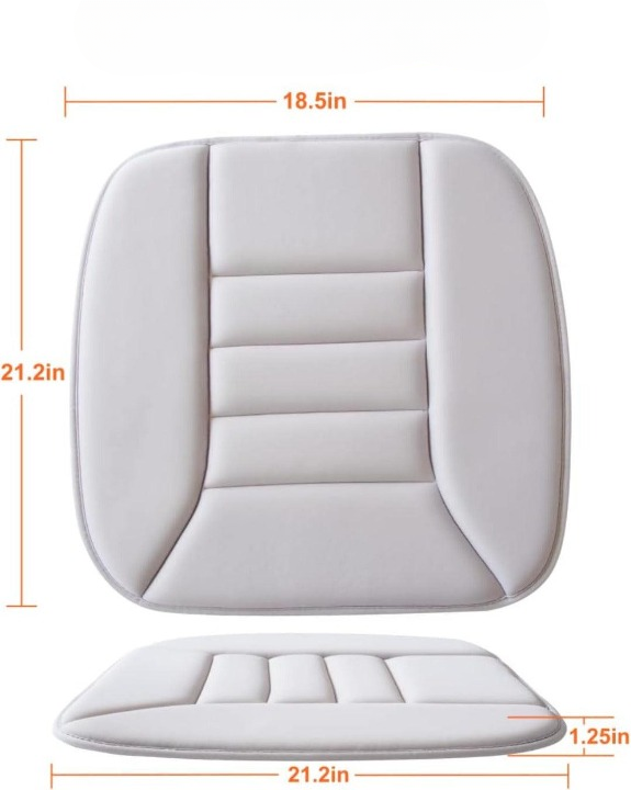 Seat Cushion Memory Foam Ergonomic Pressure Relief Breathable Cover