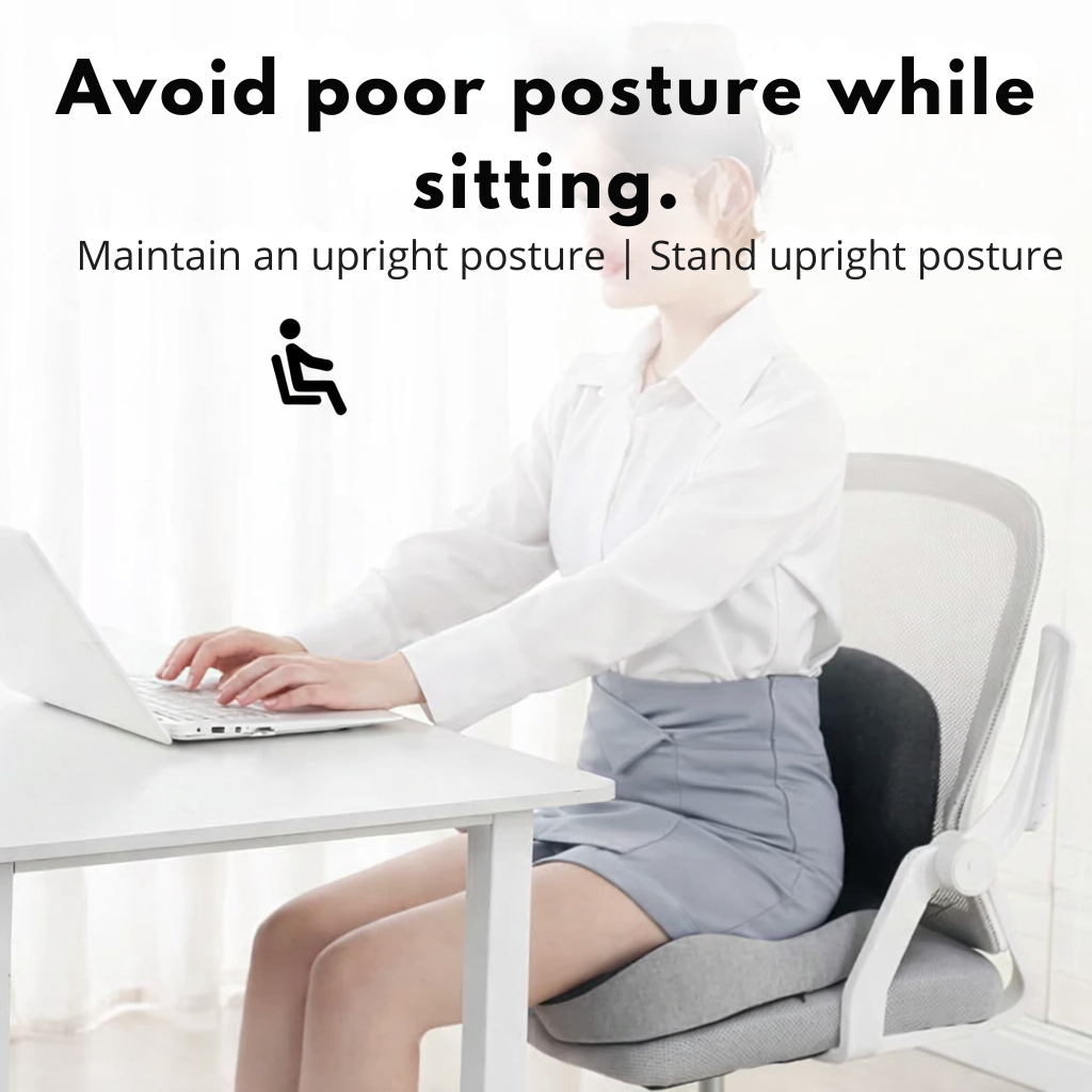 Seat Cushion Memory Foam Non-Slip Removable Cover