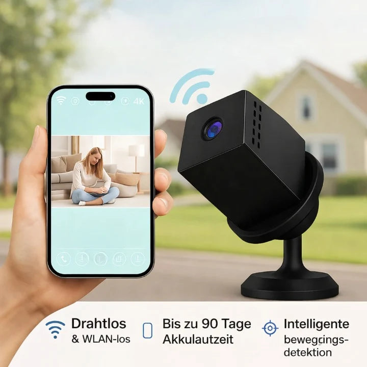Security Camera 4K Wireless Infrared Night Vision