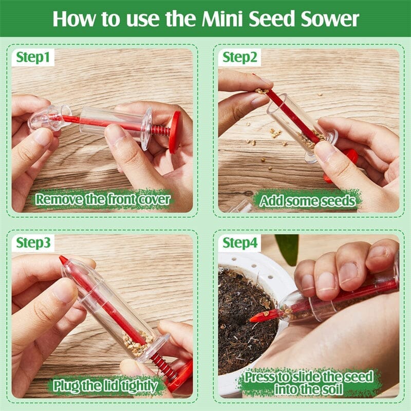 Seed Injector Precise Single-Seed Dosing Ergonomic Upright Handle