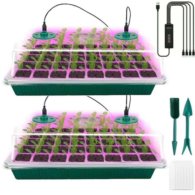 Seed Starter Station Full-Spectrum LED & Adjustable Humidity