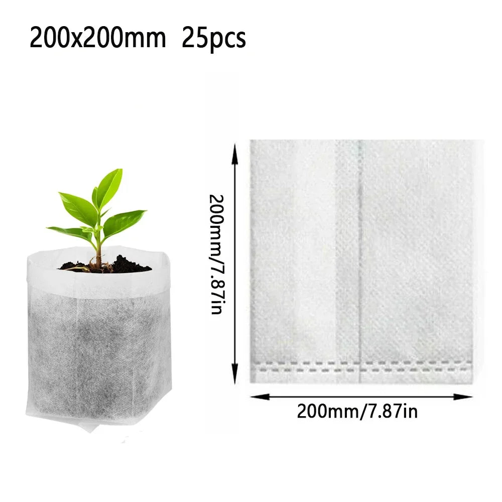 Seedling Plant Bags Breathable Biodegradable Fleece