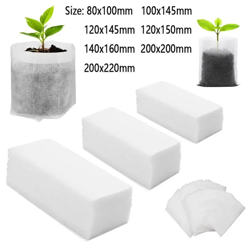 Seedling Plant Bags Breathable Biodegradable Fleece
