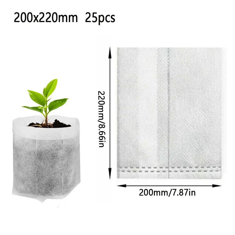 Seedling Plant Bags Breathable Biodegradable Fleece