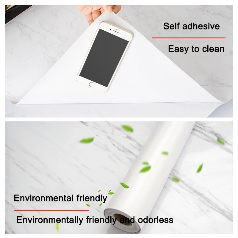 Self-Adhesive Marble Film Waterproof 60 cm Wide