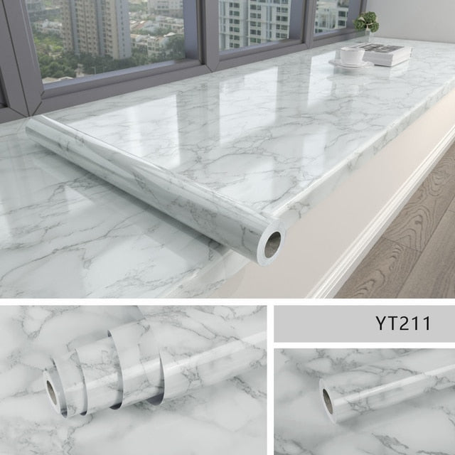 Self-Adhesive Marble Film Waterproof 60 cm Wide